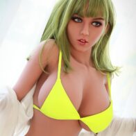 "Lana 168cm (5'6) Playful Lime Hair Lifelike Companion ready to ship image"