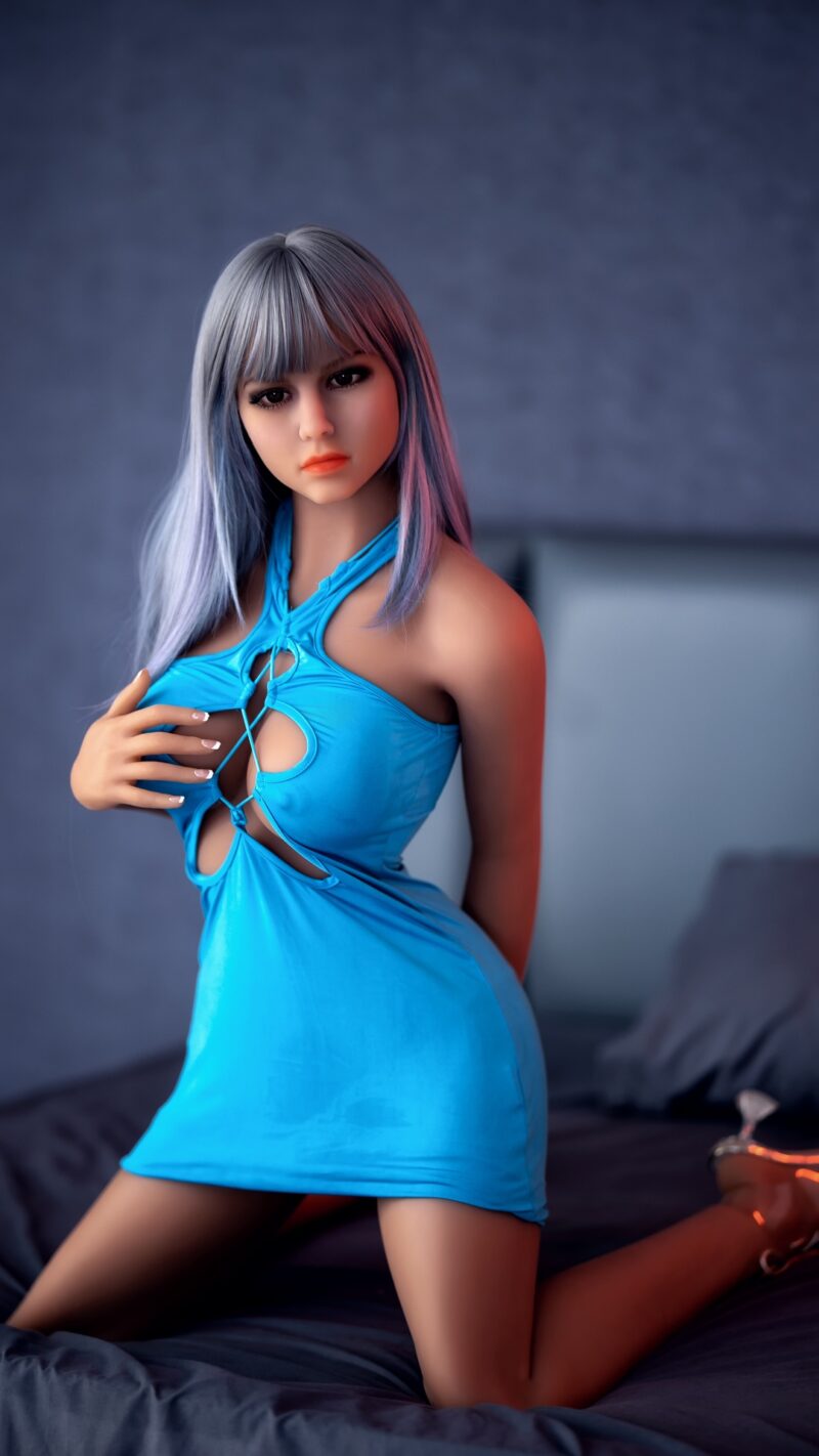 Mira 158cm (5'2) Playful Lifelike Companion Doll silver hair doll image