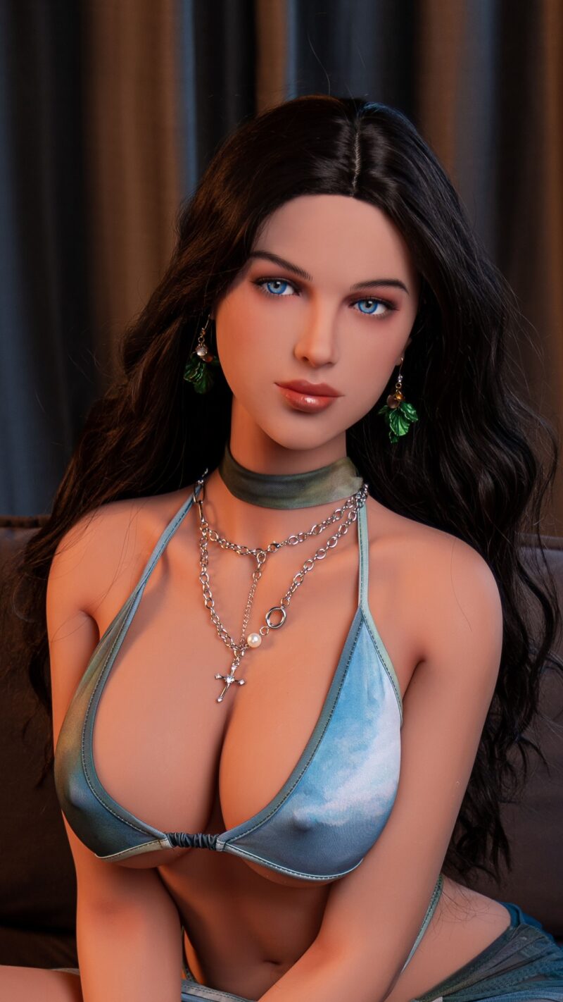 "Veronica 148cm (4'10) Lifelike Blue-Eyed Companion big bust doll image"